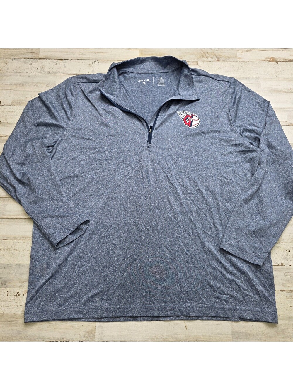 Cleveland Guardians 1/4 Zip Pullover Jacket Mens XL Golf Casual Lightweight gray